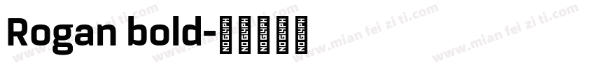 Rogan bold字体转换